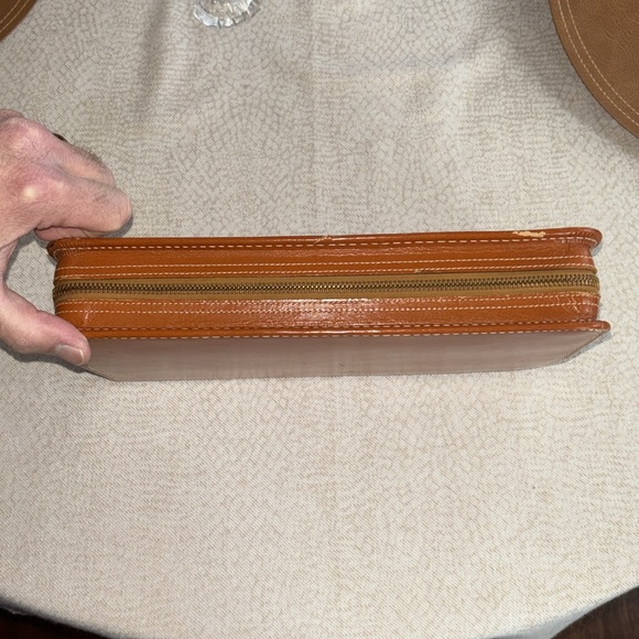 Men’s leather travel case from the 1950s genuine top grain cowhide USA - Picture 5 of 16